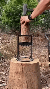 Vedkløyver - WOOD CRACKER inkl. slegge