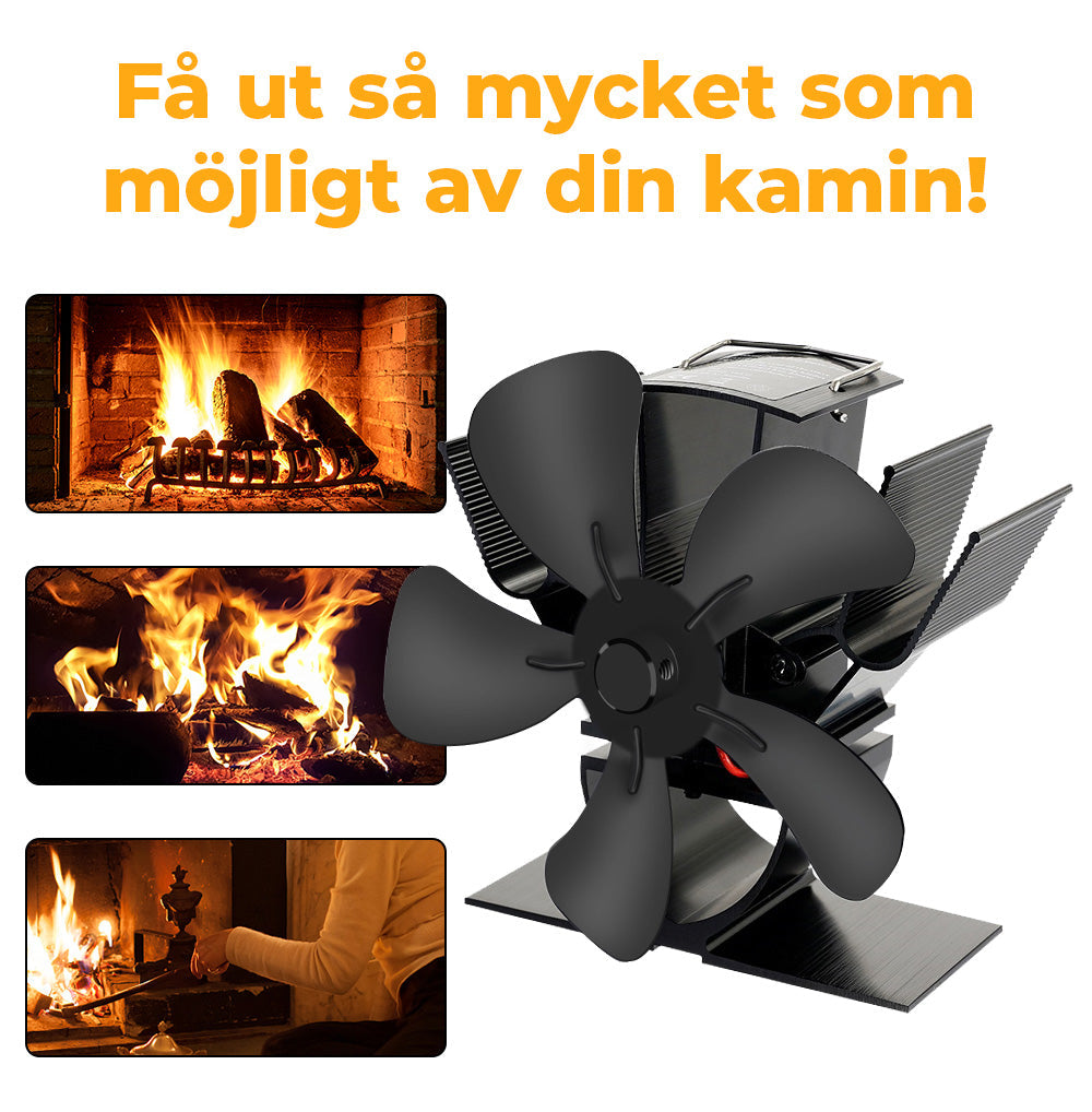 Stove Fan - Sparer Energi og Sprer Varmen Effektivt